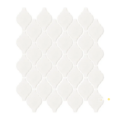 CHAPTER ES - ESSENTIALS ARABESQUE WHITE GLOSS MOSAIC 9.75" X 11.25" - 5