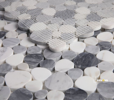 APHRODITE CALACATTA GREY MOSAIC 12" X 12" - 3