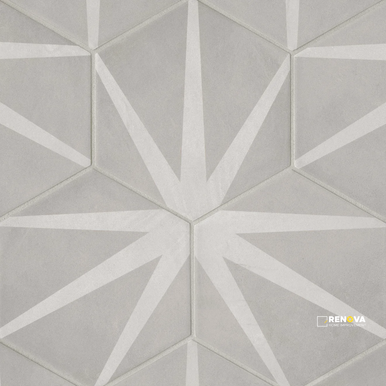 ALLORA MATTE STELLA HEXAGON DECO 8-1/2" X 10"