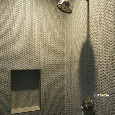 360 MATTE PENNY ROUND MOSAIC 3/4" - 2