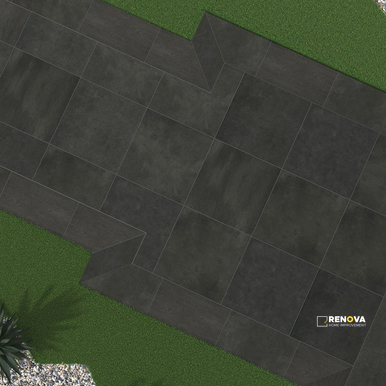 ARTERRA PAVER CEMENTIQUE GRAPHITE 24X24X2CM ( 8 SF PER BOX ) - 4