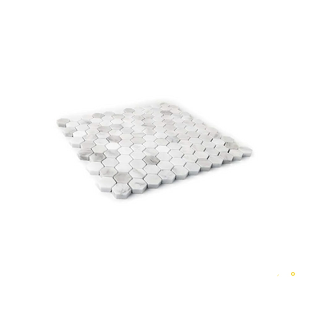CHAPTER 15 - STATUARIO HEXAGON MOSAIC 3/4" ON 11-5/8" X 11-1/4" - 3