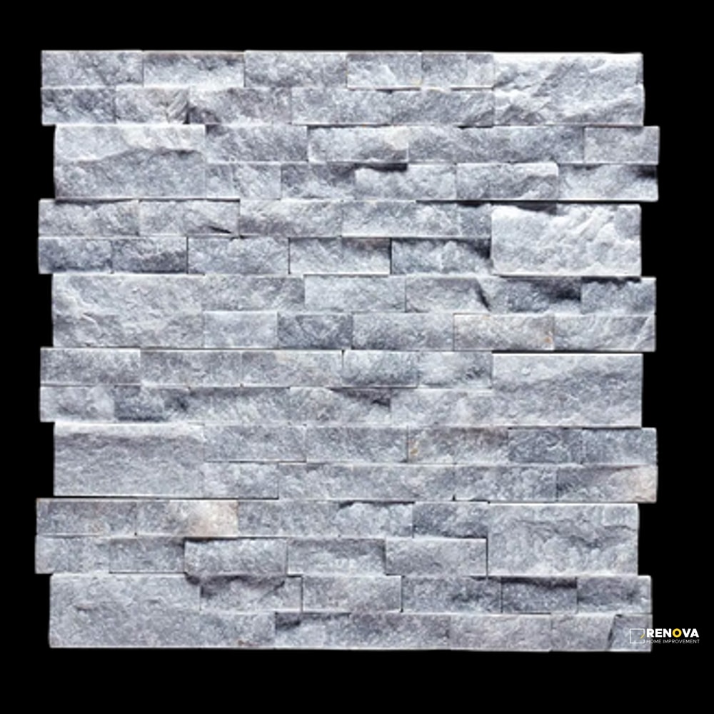 OCEAN STORM SPLIT FACE 3D STACKED STONE 5-7/8" X 24" - 2