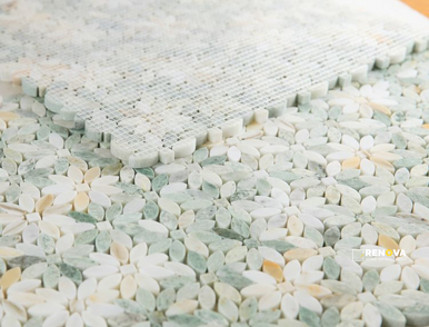 DAISY WILD GREEN MOSAIC 12.75" X 12.5" - 2