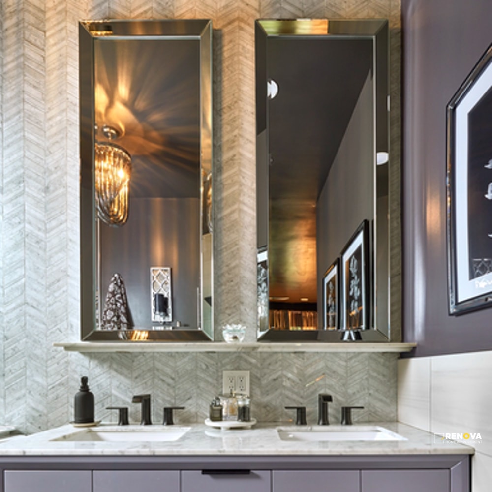 VENATINO POLISHED CHEVRON PATTERN MOSAIC - 2