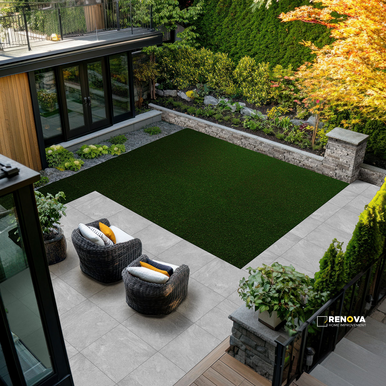 ARTERRA PAVER VULKON GREY 24X24X2CM ( 8 SF PER BOX ) - 2