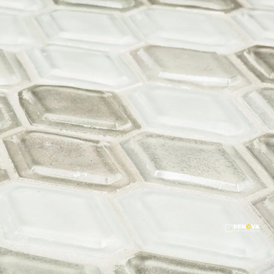 CHAPTER 1 - SUITE GLASS BEVELED ELONGATED HEX 10-1/2" X 11-3/8" - 3