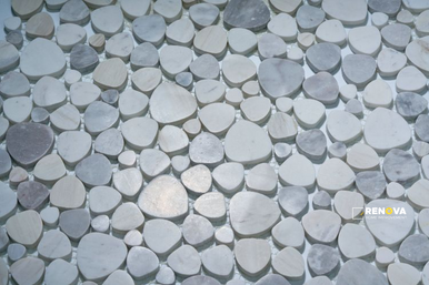 APHRODITE COASTAL HONED MOSAIC 12" X 12" - 3