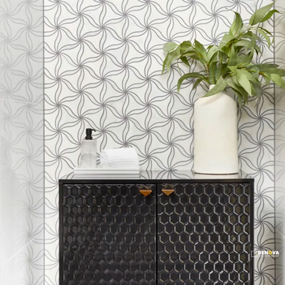 BLANC HONED PETAL MOSAIC - ARITI960