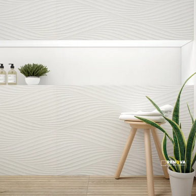 DONNA MATTE WAVE DECO FIELD TILE 13" X 40" - 3