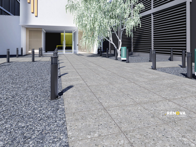 ARTERRA PAVER TERRAZO GRIS 24X24X2CM ( 8 SF PER BOX ) - 3