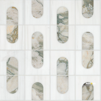 BIANCO DOLOMITE MODERNO POLISHED MOSAIC