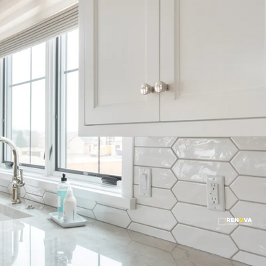 REINE GLOSS PICKET PATTERN WALL FIELD TILE 3" X 12"