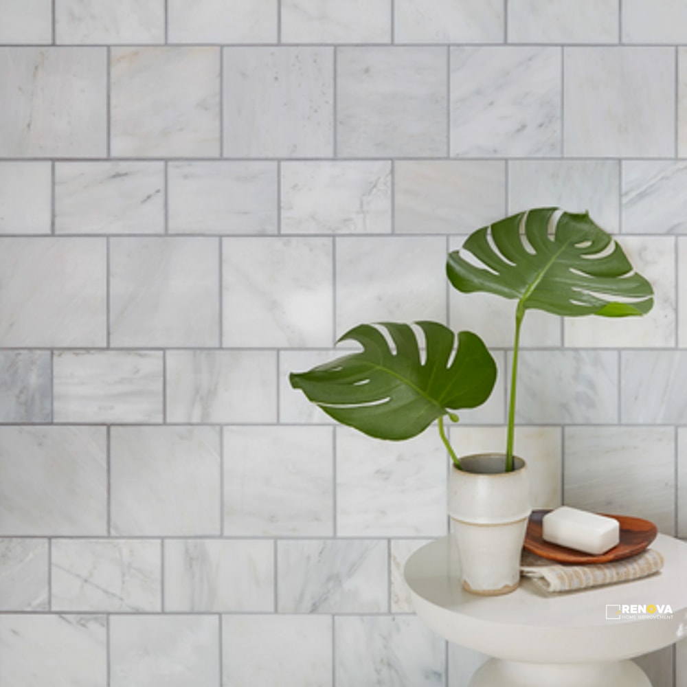 CHAPTER 15 - STATUARIO BRUSHED FIELD TILE 6" X 6" - FLOJEF365