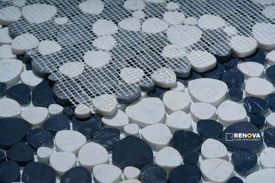APHRODITE PANDA HONED MOSAIC 12" X 12" - 3