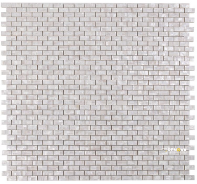 PEARL LARGE BRICK MOSAIC 11.75" X 11.75" - 3