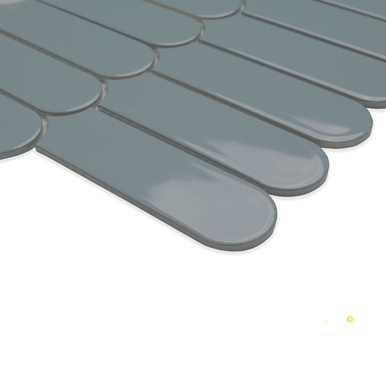 CIELO AZUL SCALLOP GLOSSY 6MM MOSAIC - 3