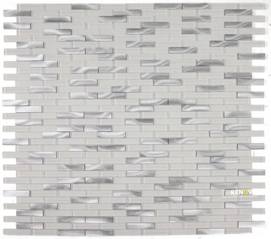 LINEAR ALUMINUM MOSAIC 11.75" X 11.75" - 4