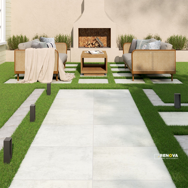 ARTERRA PAVER BETON BLANCO 24X24X2CM ( 8 SF PER BOX ) - 4