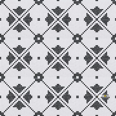CHAPTER 18 - ROTUNDA NERO MARQUINA MONTPELIER MOSAIC  ON 12-5/8" X 12-5/8" - 6