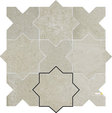 APE ANTICO CASALE ECRU 6.6X6.6 OTTO FIELD - 2