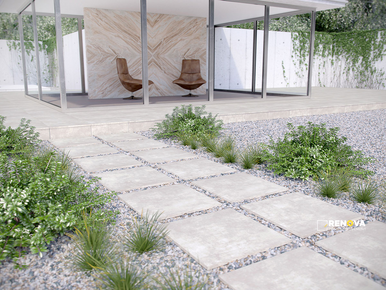 ARTERRA PAVER BETON BLANCO 24X24X2CM ( 8 SF PER BOX ) - 5
