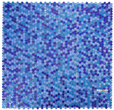 LAGUNA OCEAN PENNY MOSAIC 11.25" X 11.25" - 4