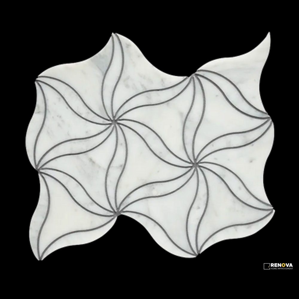 BLANC HONED PETAL MOSAIC - ARITI960 - 2
