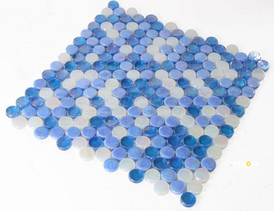 LAGUNA BEACH PENNY MOSAIC 11.25" X 11.25" - 3