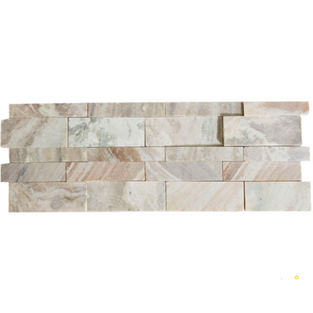 FANTASY BROWN HONED 3D STACKED STONE 7-3/16" X 19-5/8" - 2