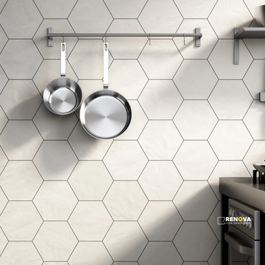 ALLORA MATTE SOLID COLOR HEXAGON FIELD TILE 8-1/2" X 10" - 6