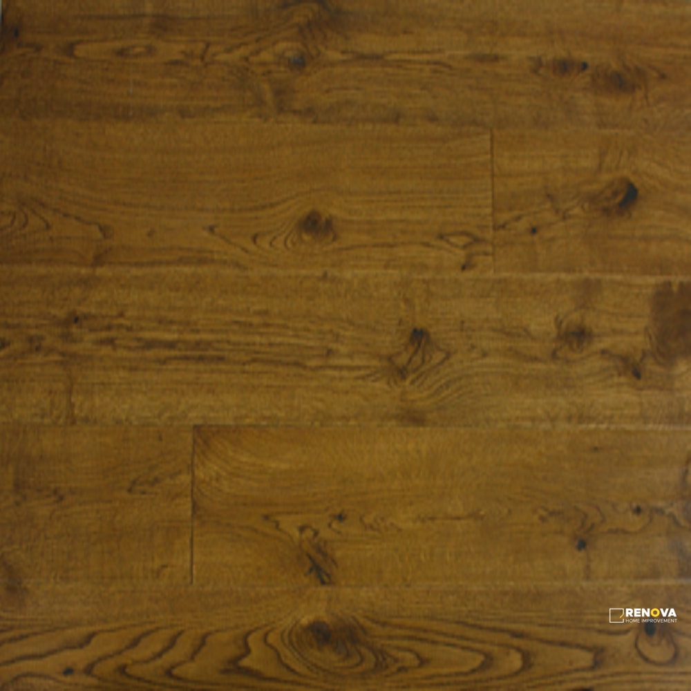 OAK HANDSCRAPED WIRE BRUSHED 5" - SOLID - CRESTWOOD - 2
