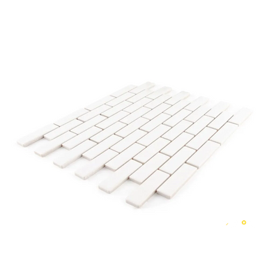 CHAPTER ES - ESSENTIALS BRICK WHITE GLOSS MOSAIC 1" X 3" - 4