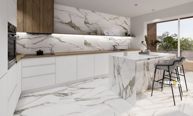 CALACATTA FANTASY TOPO POLISHED 48" X 48" - 3