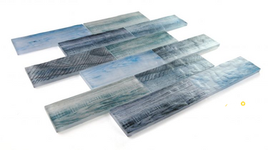 ART WOOD OCEAN MOSAIC 11.75" X 11.75" - 3