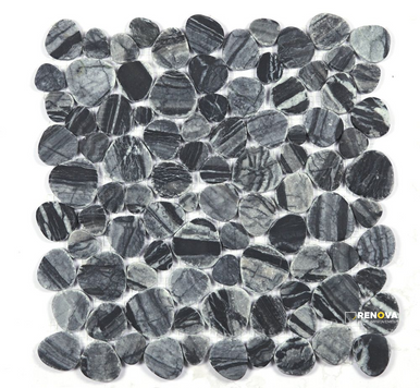 APHRODITE DARK GRAIN MOSAIC 12" X 12"
