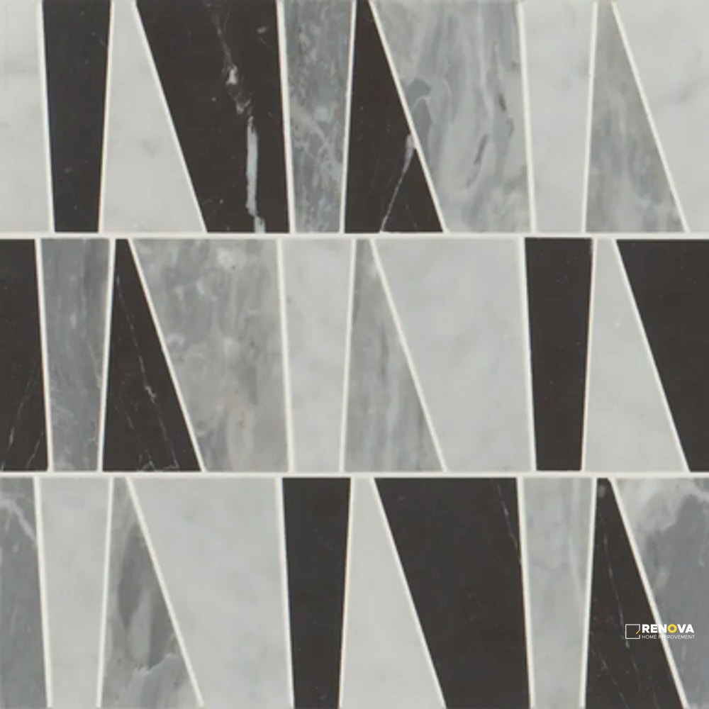 MODNI ZAYDEN BLEND MOSAIC HONED 12-5/8" X 11-3/4" - 2