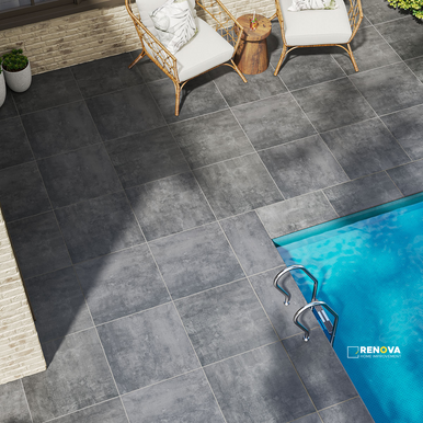 ARTERRA PAVER BETON ANTRACITE 24X24X2CM ( 8 SF PER BOX ) - 3
