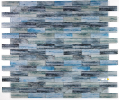 ART WOOD OCEAN MOSAIC 11.75" X 11.75" - 4