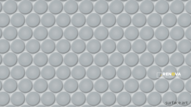 THOMPSON MATTE PENNY ROUND MOSAIC 3/4" - 2