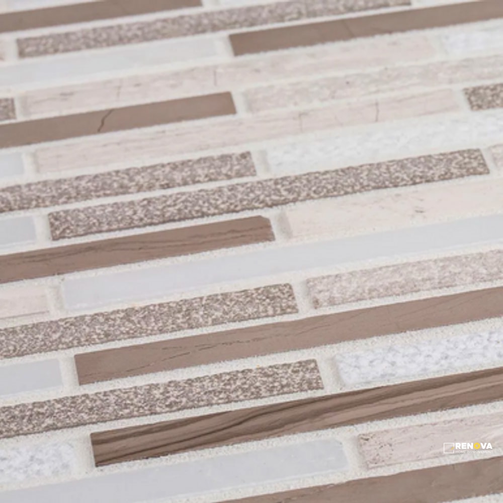 CHAPTER 3 - STREAM STONE LUSTROUS PATTERN B MOSAIC 10-3/4" X 11-7/8" - 2