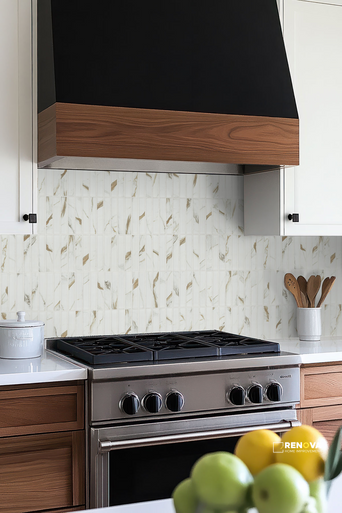 CALACATTA GOLD MATTE 1X6 STACK PATTERN MOSAIC - 2