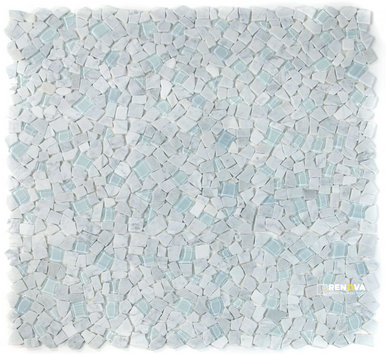 PEBBLE CARRARA MOSAIC 12" X 12" - 3