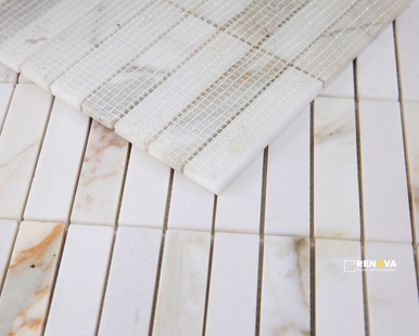 SLOT CALACATTA MOSAIC 11.75" X 11.75" - 4
