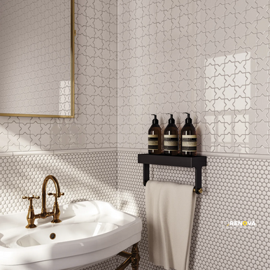 LE CAFE GLOSS PENNY ROUND MOSAIC 3/4" - 2