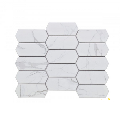PICKET STATUARIO MATTE MOSAIC 10.25" X 13.5"