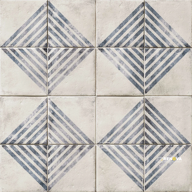 VIVACE MATTE PRESSED ROADS ATLANTIC DECO 9" X 9"