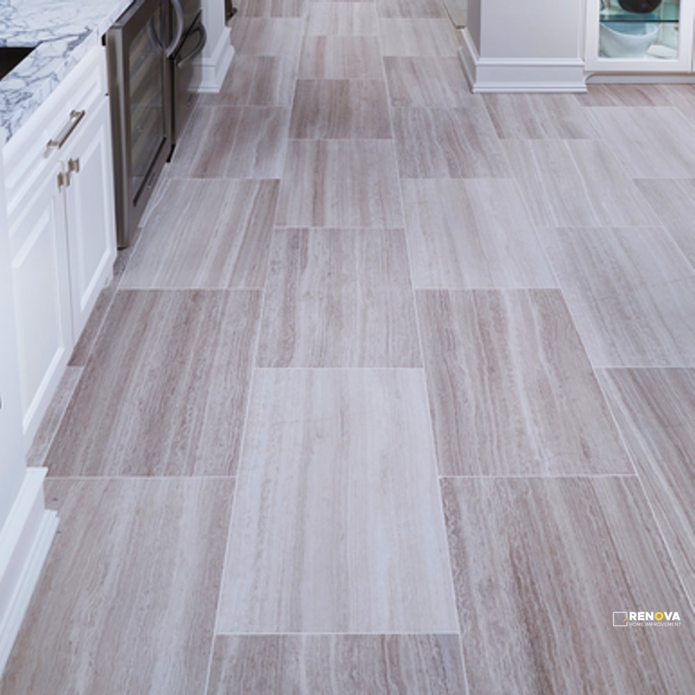 SILVER BEIGE HONED VEIN CUT 16" X 24" - 2