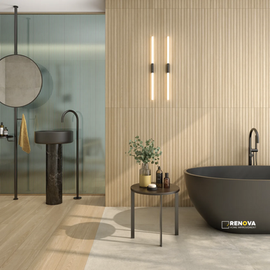 STRATA MATTE RIBBED DECO 24" X 48"