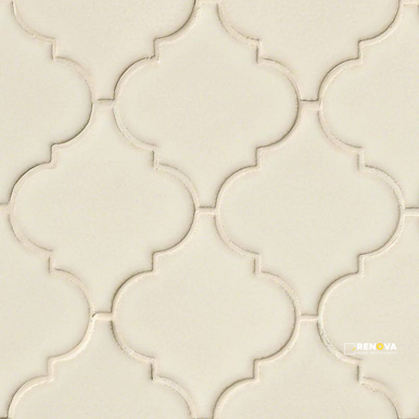 ANTIQUE WHITE ARABESQUE MOSAIC 8MM